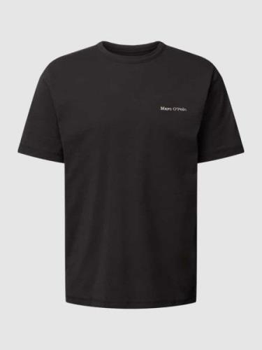 Marc O'Polo T-Shirt mit Logo-Stitching in Black, Größe S