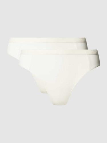 Marc O'Polo Slip mit elastischem Logo-Bund Modell 'Iconic' in Offwhite...