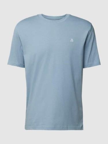 Marc O'Polo T-Shirt mit Label-Print in Hellblau, Größe S