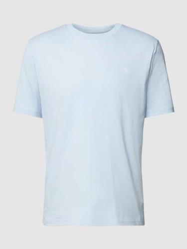 Marc O'Polo T-Shirt mit Label-Print in Hellblau, Größe M