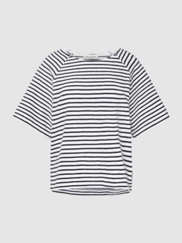 Marc O'Polo T-Shirt mit Streifenmuster in Weiss, Größe S