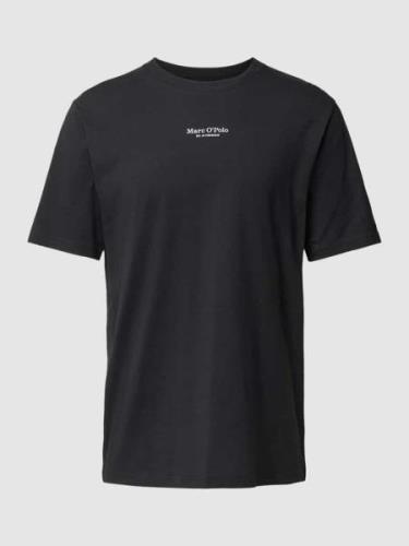 Marc O'Polo T-Shirt aus reiner Baumwolle in Black, Größe L