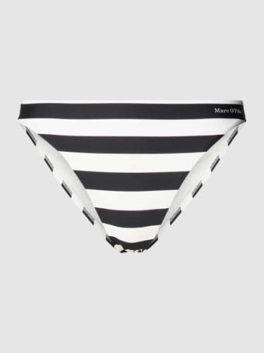 Marc O'Polo Bikini-Slip mit Streifenmuster in Black, Größe XS
