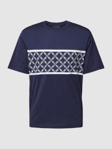 Michael Kors T-Shirt mit Blockstreifen Modell 'EMPIRE STRIPE' in Dunke...
