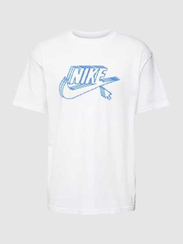 Nike Loose Fit T-Shirt mit Label-Print Modell 'FUTURA' in Weiss, Größe...