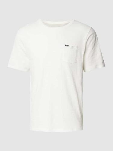 ONeill T-Shirt mit Label-Detail Modell 'Jack' in Offwhite, Größe XXL