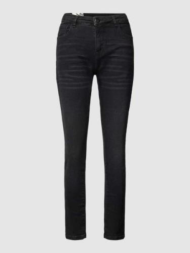OPUS Jeans im 5-Pocket-Design Modell 'Evita' in Anthrazit, Größe 34/28