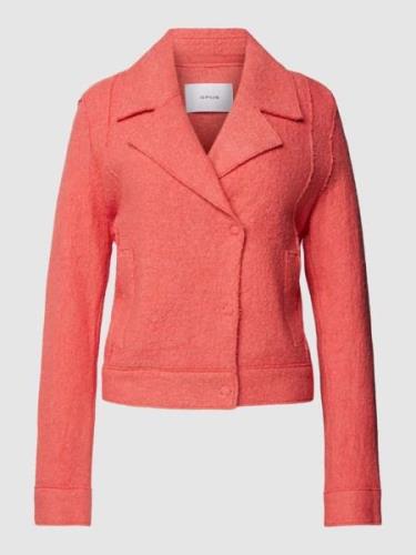 OPUS Blazer aus Viskose-Lanawolle-Mix Modell 'Humini raw' in Koralle, ...