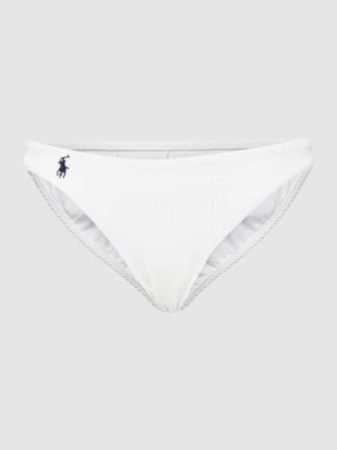 Polo Ralph Lauren Bikini-Hose mit Logo-Stitching Modell 'DEVIN' in Off...