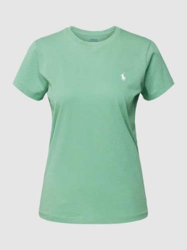 Polo Ralph Lauren T-Shirt mit Logo-Stitching in Gruen, Größe M