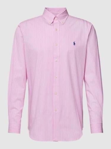 Polo Ralph Lauren Freizeithemd mit Streifenmuster in Rosa, Größe S