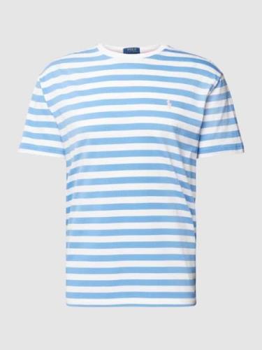 Polo Ralph Lauren T-Shirt mit Streifenmuster in Ocean, Größe M