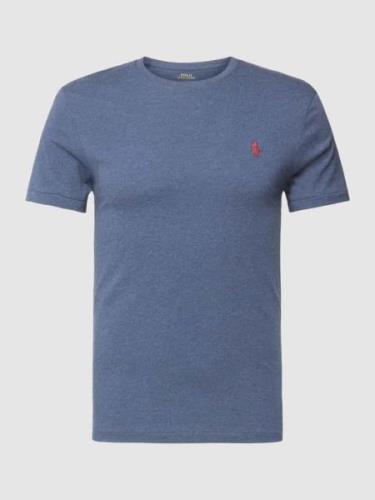 Polo Ralph Lauren T-Shirt mit Label-Stitching in Dunkelblau, Größe S