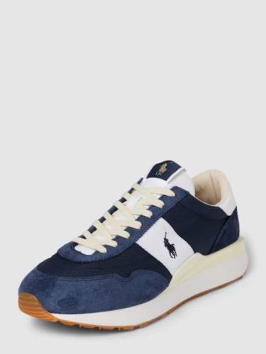 Polo Ralph Lauren Sneaker mit Label-Stitching in Marine, Größe 41