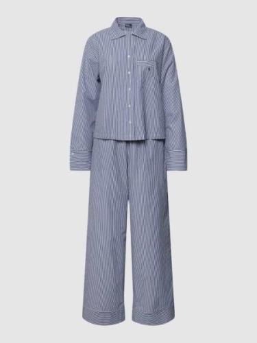 Polo Ralph Lauren Pyjama mit Streifenmuster in Marine, Größe L
