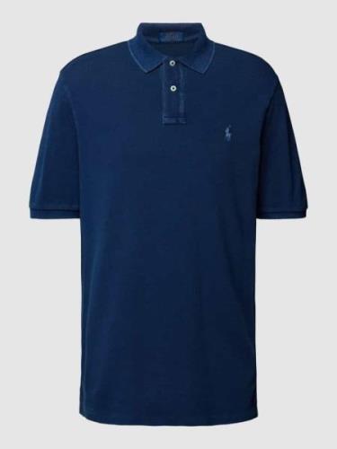Polo Ralph Lauren Poloshirt im Used-Look in Dunkelblau, Größe XS
