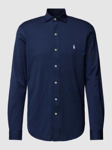 Polo Ralph Lauren Hemd mit Kentkragen, unifarbenes Design und Knopflei...