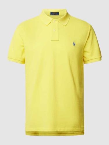 Polo Ralph Lauren Regular Fit Poloshirt mit unifarbenem Design in Gelb...