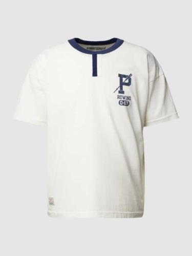 Polo Ralph Lauren T-Shirt mit Motivdruck und regulärer Passform in Off...