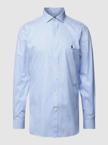 Polo Ralph Lauren Slim Fit Business-Hemd mit Streifenmuster in Bleu, G...