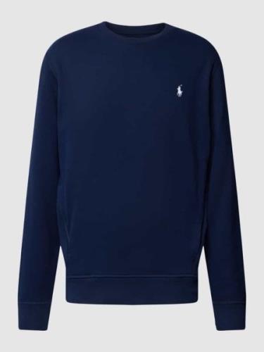 Polo Ralph Lauren Sweatshirt mit Label-Stitching in Marine, Größe S
