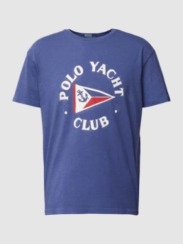 Polo Ralph Lauren T-Shirt mit Motiv-Print in Marine, Größe S