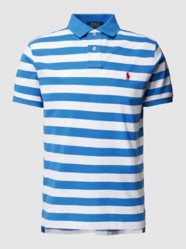 POLO RALPH LAUREN Poloshirt mit Logo-Stickerei in Bleu, Größe M