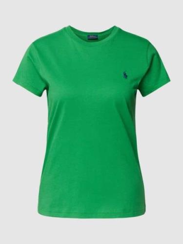 Polo Ralph Lauren T-Shirt mit Label-Stitching in Grass, Größe XS