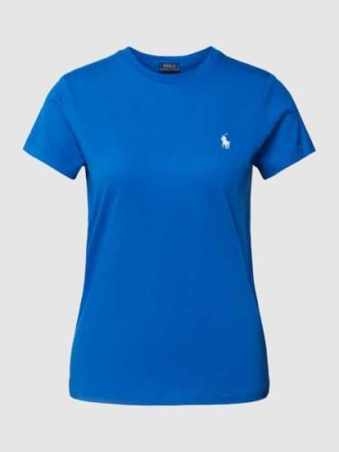 Polo Ralph Lauren T-Shirt mit Label-Stitching in Royal, Größe XS