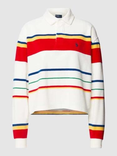 Polo Ralph Lauren Sweatshirt mit Streifenmuster in Blau, Größe XS