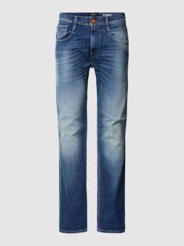 Replay Slim Fit Jeans im 5-Pocket-Design Modell 'Anbass' in Jeansblau,...