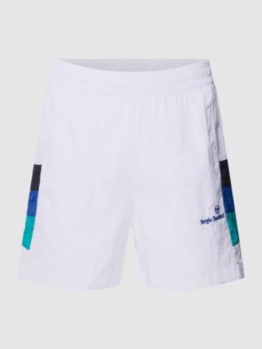 SERGIO TACCHINI Shorts mit Logo-Stitching Modell 'MACAO' in Weiss, Grö...