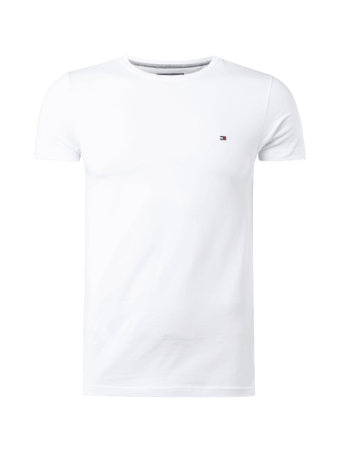 Tommy Hilfiger Slim Fit T-Shirt mit Rundhalsausschnitt in Weiss, Größe...