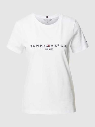 Tommy Hilfiger T-Shirt aus Baumwolle in Weiss, Größe XS