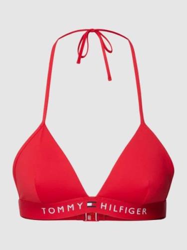 TOMMY HILFIGER Bikini-Oberteil mit Neckholder Modell 'ORIGINAL' in Rot...