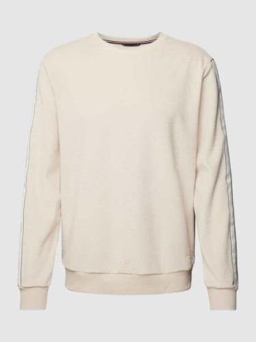 Tommy Hilfiger Sweatshirt mit Label-Details in Offwhite, Größe S