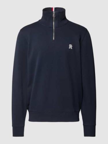 Tommy Hilfiger Sweatshirt mit Stehkragen in Marine, Größe L