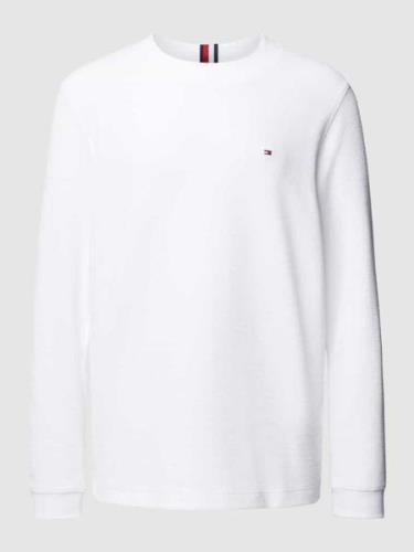 Tommy Hilfiger Sweatshirt mit Strukturmuster in Weiss, Größe XXL