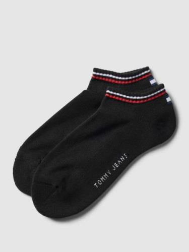 Tommy Hilfiger Sneakersocken mit Kontraststreifen im 2er-Pack in Black...