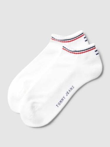 Tommy Hilfiger Sneakersocken mit Kontraststreifen im 2er-Pack in Weiss...