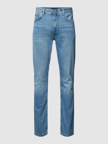 Tommy Hilfiger Slim Fit Jeans mit Knopfverschluss Modell 'DENTON' in B...