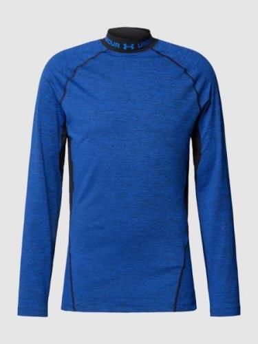 Under Armour Longsleeve mit Stehkragen in Royal, Größe S