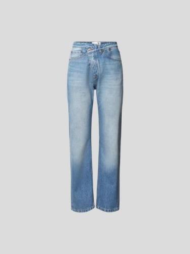 Victoria Beckham Straight Fit Jeans aus Baumwolle in Hellblau, Größe 2...