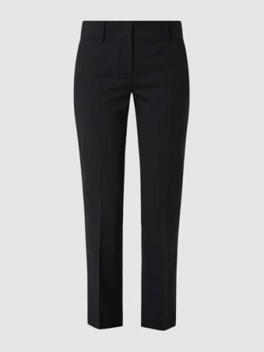 Windsor Slim Fit Stoffhose aus Schurwollmischung in Black, Größe 34