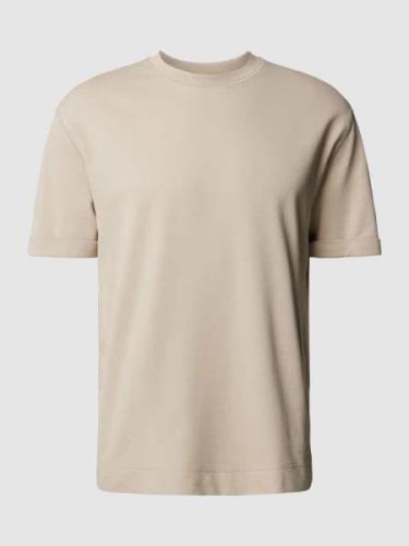 Windsor T-Shirt mit Rundhalsausschnitt Modell 'Sevo' in Beige, Größe L