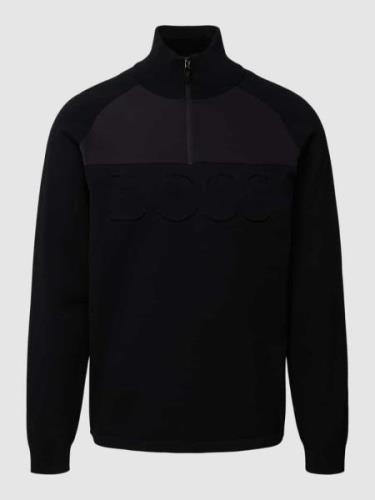 BOSS Green Sweatshirt mit Label-Detail Modell 'ZIEN' in Black, Größe M