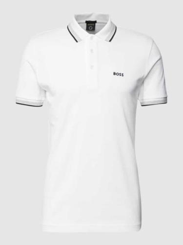 BOSS Green Regular Fit Poloshirt mit Label-Stitching Modell 'Paddy' in...