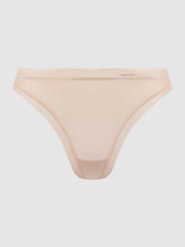 Calvin Klein Underwear Slip mit Spitzenbesatz in Hellrosa, Größe XS