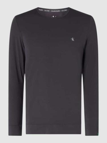 Calvin Klein Underwear Pyjama-Oberteil mit Logo-Details in Anthrazit, ...