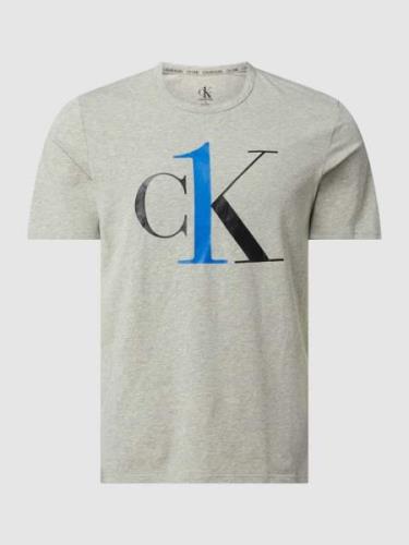 Calvin Klein Underwear T-Shirt mit Label-Print in Hellgrau, Größe M